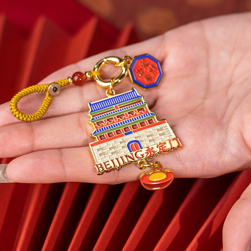 朱炳仁铜 福禄寿喜财和挂件金属汽车钥匙扣个性书包挂件钥匙链