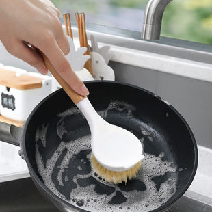 不粘锅专用天然剑麻锅刷家务不伤锅长柄刷子家务厨房洗碗水池去污