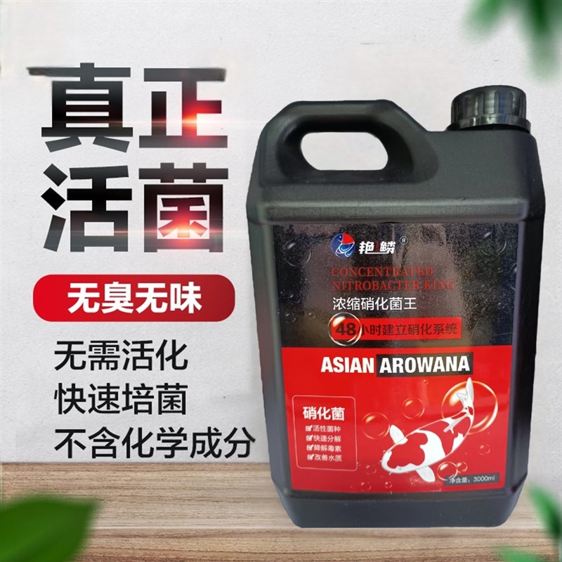 艳鳞硝化细菌王超浓缩鱼缸水质稳定剂高活性益生菌净化水质空气缸