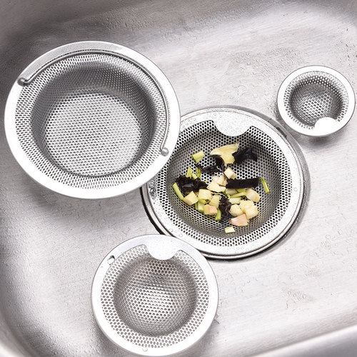 厨房不锈钢水槽垃圾过滤网洗菜盆水池洗碗提笼下水道头发防堵神器