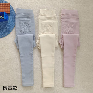 女2021高腰弹力显瘦黑色秋冬加绒加厚铅笔裤 外穿打底裤 春薄裤 新款