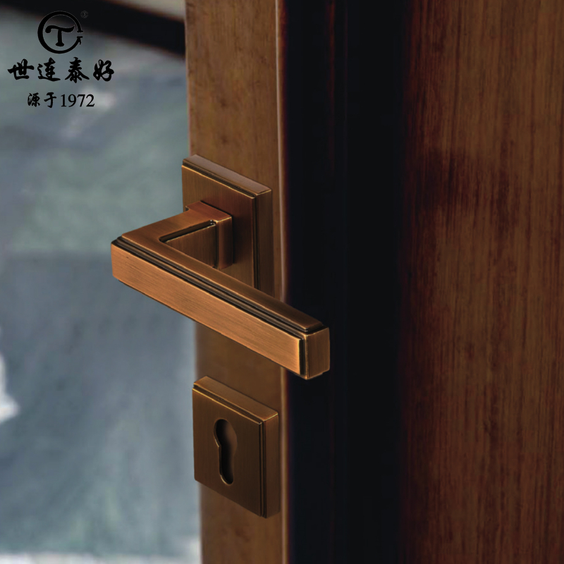 世连泰好门锁新中式室内门家用静音门锁卧室实木门房间门锁具极简