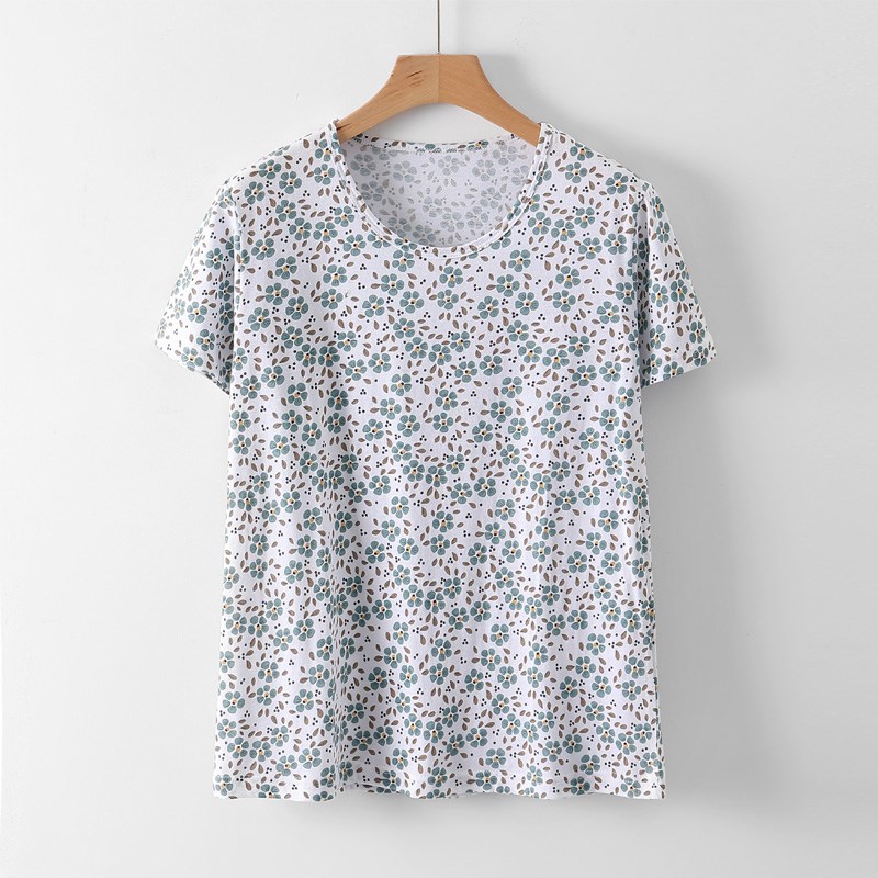 中老年人背心女夏季纯棉妈妈短袖汗衫全棉老太太宽松大码薄款内衣