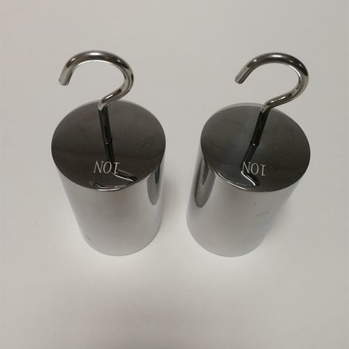 牛顿砝码5N10N20N50N15N法码力值单钩砝码不锈钢双勾拉力测试