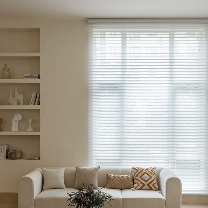 香格里拉窗帘柔纱帘卷帘百叶窗帘办公室卫生间浴室书房遮光卷拉式