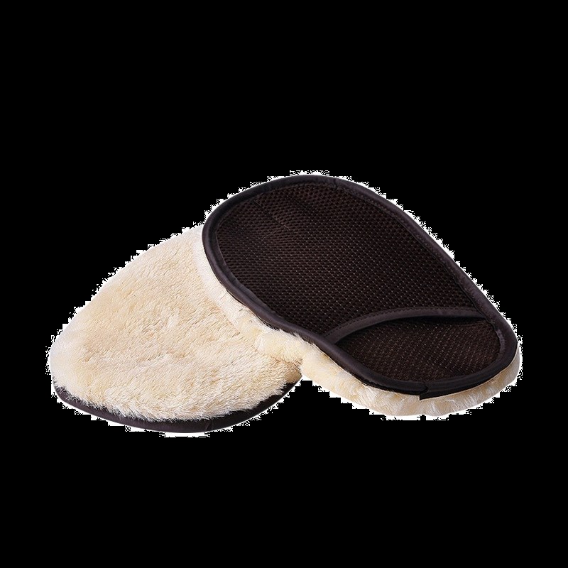 洗车手套不伤车漆熊掌毛绒抹布擦车毛巾汽车清洗工具冬天擦车用