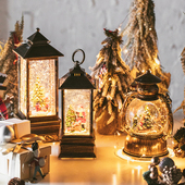 水晶球音乐盒八音盒圣诞老人雪人摆件装 饰儿童小女生孩圣诞节礼物