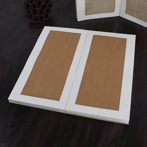 【吉颖斋】复古蜡染笺半生半熟宣纸册页本状元笺宣纸折页本书法小