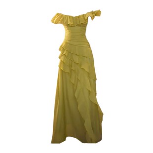 大码胖MM法式一字肩荷叶边连衣裙女夏季新款收腰显瘦气质收腰长裙