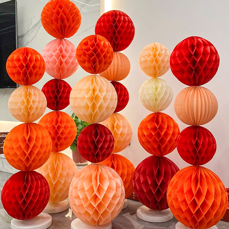 新中式婚房布置订婚蜂窝球立柱装饰户外场景卧室客厅男方女方回门,节庆用品/礼品,装扮布置套餐,淘宝优惠券,粉丝福利购,淘宝优惠卷