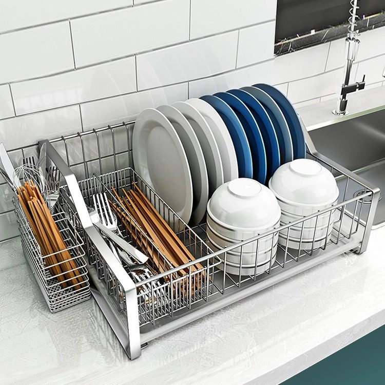 厨房置物架碗架沥水架放碗碟盘子架台面滤水篮单层碗筷餐具收纳盒