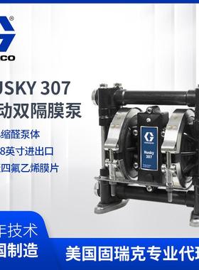 固瑞克气动隔膜泵D31211 HUSKY307 3/8寸进出口油漆泵 输送喷漆泵