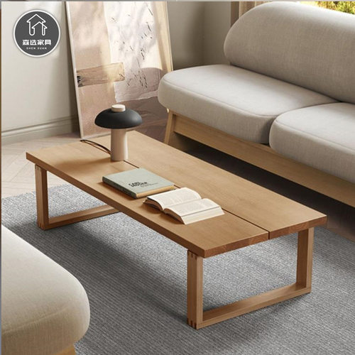 现代简约莫比恩实木茶几客厅家用小户型茶桌长方形时尚榻榻米矮桌