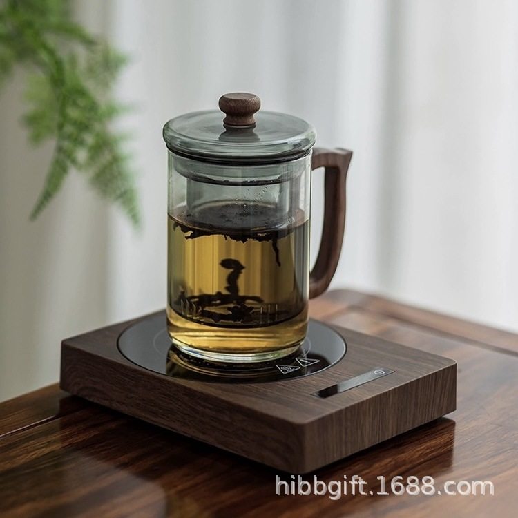 天久璃匠 380ml观致玻璃三件杯 高硼硅玻璃杯带手柄耐高温茶杯