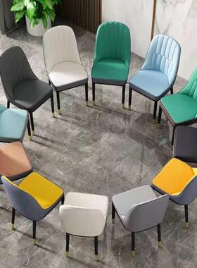 北欧奢轻餐椅家用高级感店餐ZJJ桌椅子简约餐背厅靠背椅子酒靠餐