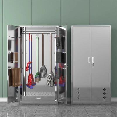 不清洁柜收纳锈储锈物柜学校家用置物防柜卫GS-0183生工钢具保洁