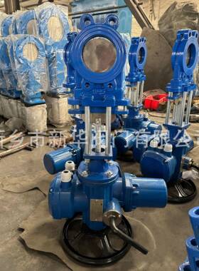 动刀阀Z973X-1Q双0向密封浆液阀刀电型闸阀造纸HBE洗煤选闸矿插板