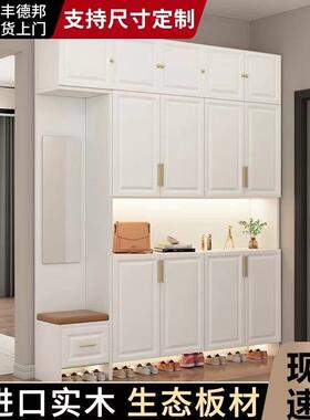 进户门鞋柜入玄关GAS柜家用客厅口鞋柜可坐大容量一体靠断墙隔门