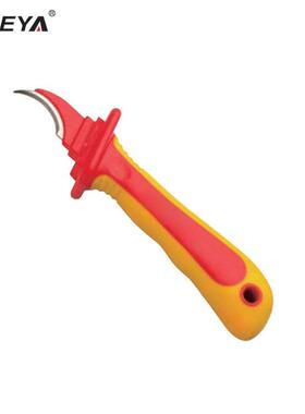 绝绝缘工具注双塑色绝缘刃S617-02电缆刀VDE绝缘耐压1000V电缆刀