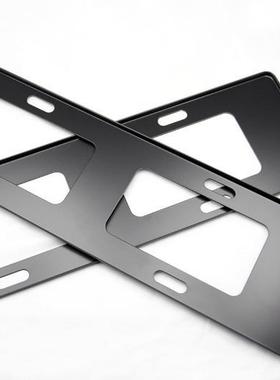 源厂家新能绿牌车牌牌照架框托头通用边无源框74634铝合金