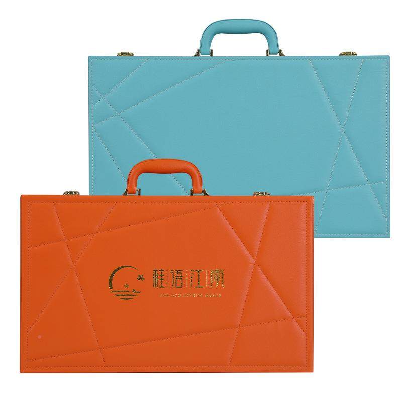 伴手包装KQD陶瓷骨瓷碗盘碟定制具餐皮箱盒log碗o交房筷套装空礼