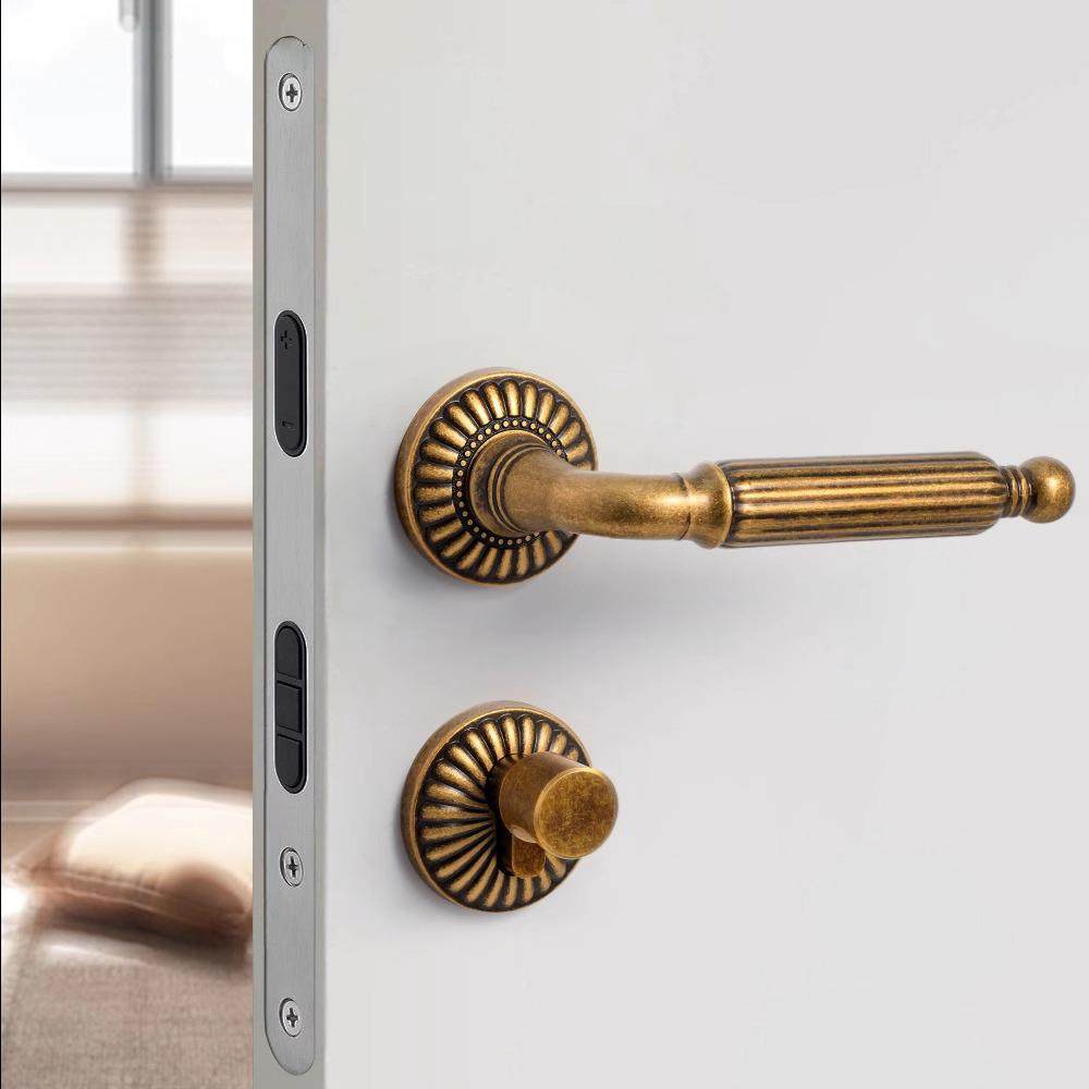 烁法门式黄古式铜卧室锁室内门把盾手静音磁吸分体锁复97黄古古美,基础建材,机械门锁,淘宝优惠券,粉丝福利购,淘宝优惠卷