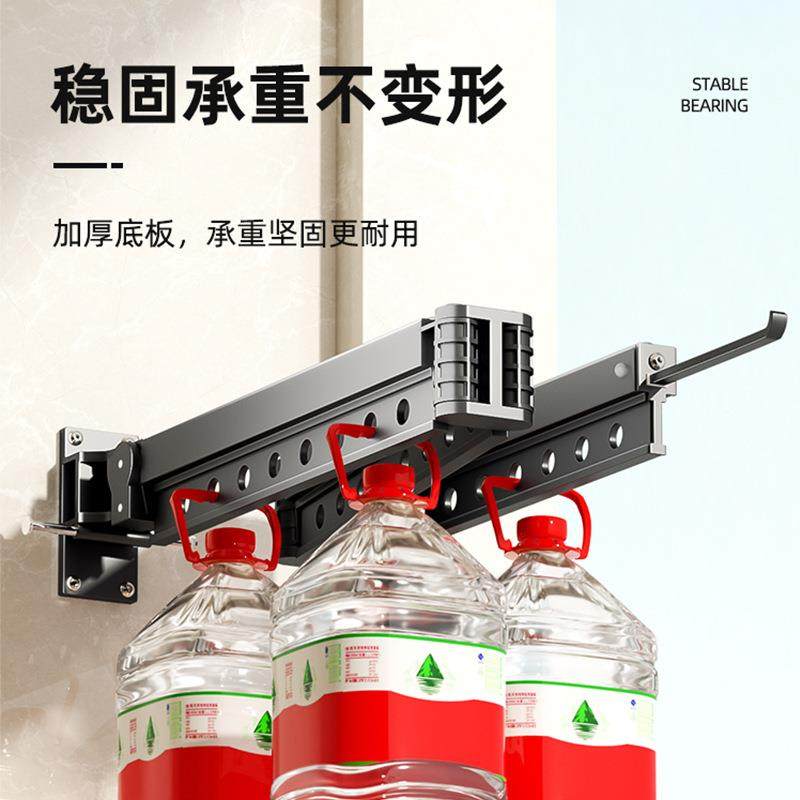 折叠晾架小户伸型壁挂室内飘窗家式多段折叠用晒衣杆衣子缩阳台晒