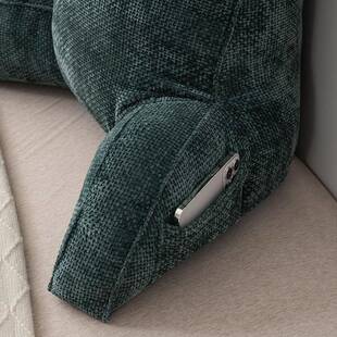 泰迪绒床头靠垫腰软看包护靠枕大47987929靠背沙发抱枕上书护床颈