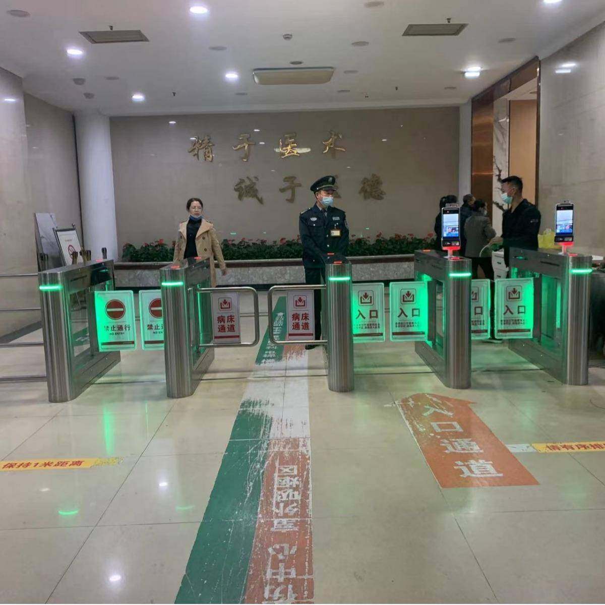 人行通道能摆闸速通门智字闸机一景区写楼高档门禁体88人脸识别