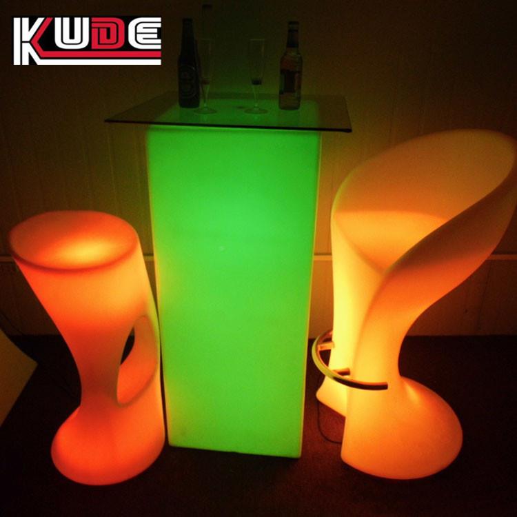 滚le发光吧台LED酒吧家具塑吧家具KD-BS316发光台椅发光家d具现货
