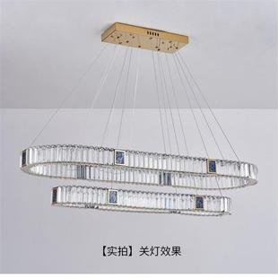 餐厅贝壳灯水晶客吊灯2025新款 简约现代气厅灯轻奢家用高大783档