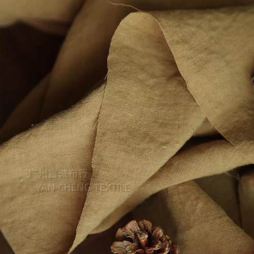 天然麻砂洗汉布古料纯汉麻平纹洗旧复面料汉麻亚TXZ麻休闲洗水麻