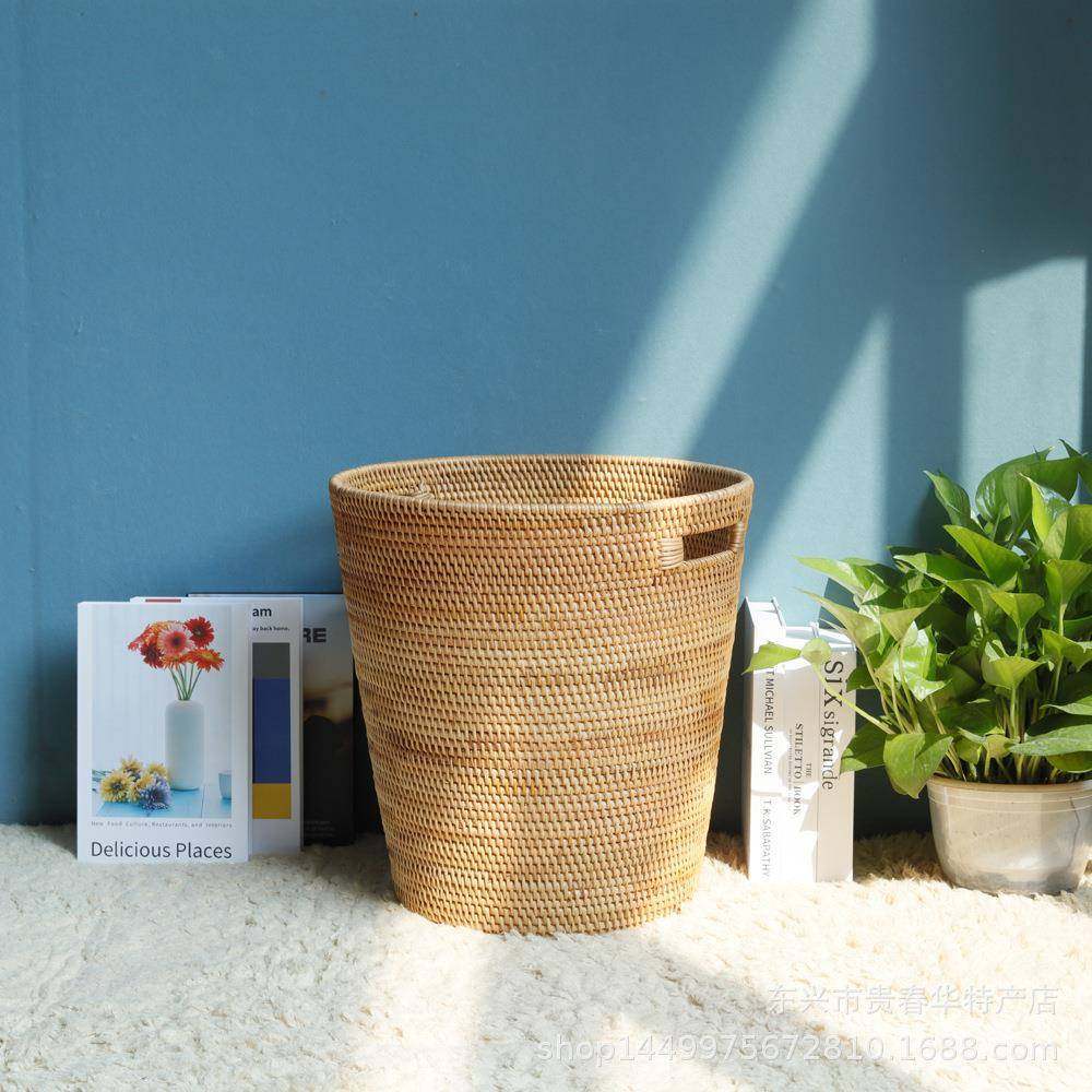 手越南衣秋藤工编织家居藤编脏理篮OFQ收纳桶家居衣物整框篓创意,收纳整理,脏衣篮,淘宝优惠券,粉丝福利购,淘宝优惠卷