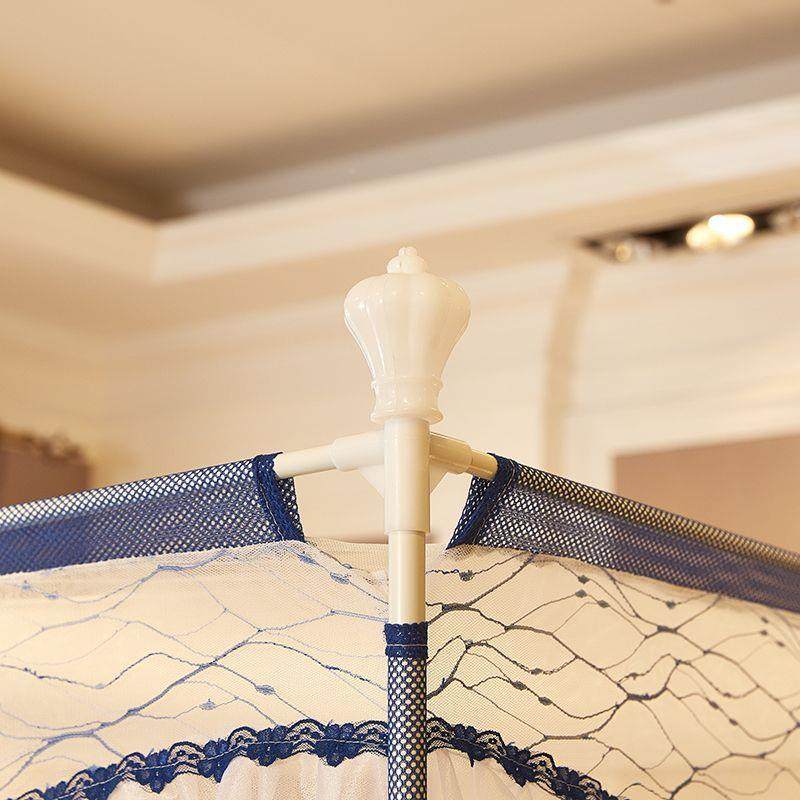 ho帐tGMZ新款202家用床三开门上t型5回底蚊拉链儿童防摔单人婴儿