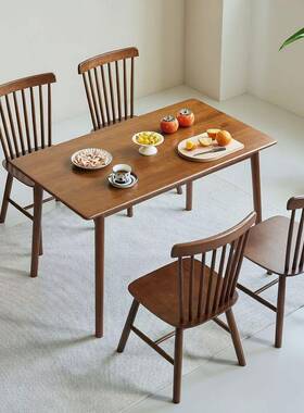 KJZ实木餐用桌书桌电脑桌桌现家用商成人长代方形小户型简约椅组