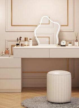 202年新款奶油风梳妆台斗柜一NNO小体红现代简约户型网主5卧化妆