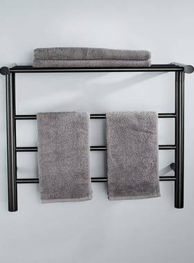 全季汉庭工酒店巾程厕所大浴架卫生间毛巾纳69709挂架电镀双层置