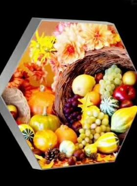 卡布灯箱超形薄JIn-152led软膜式灯箱圆形广告型牌挂墙uv软膜六边