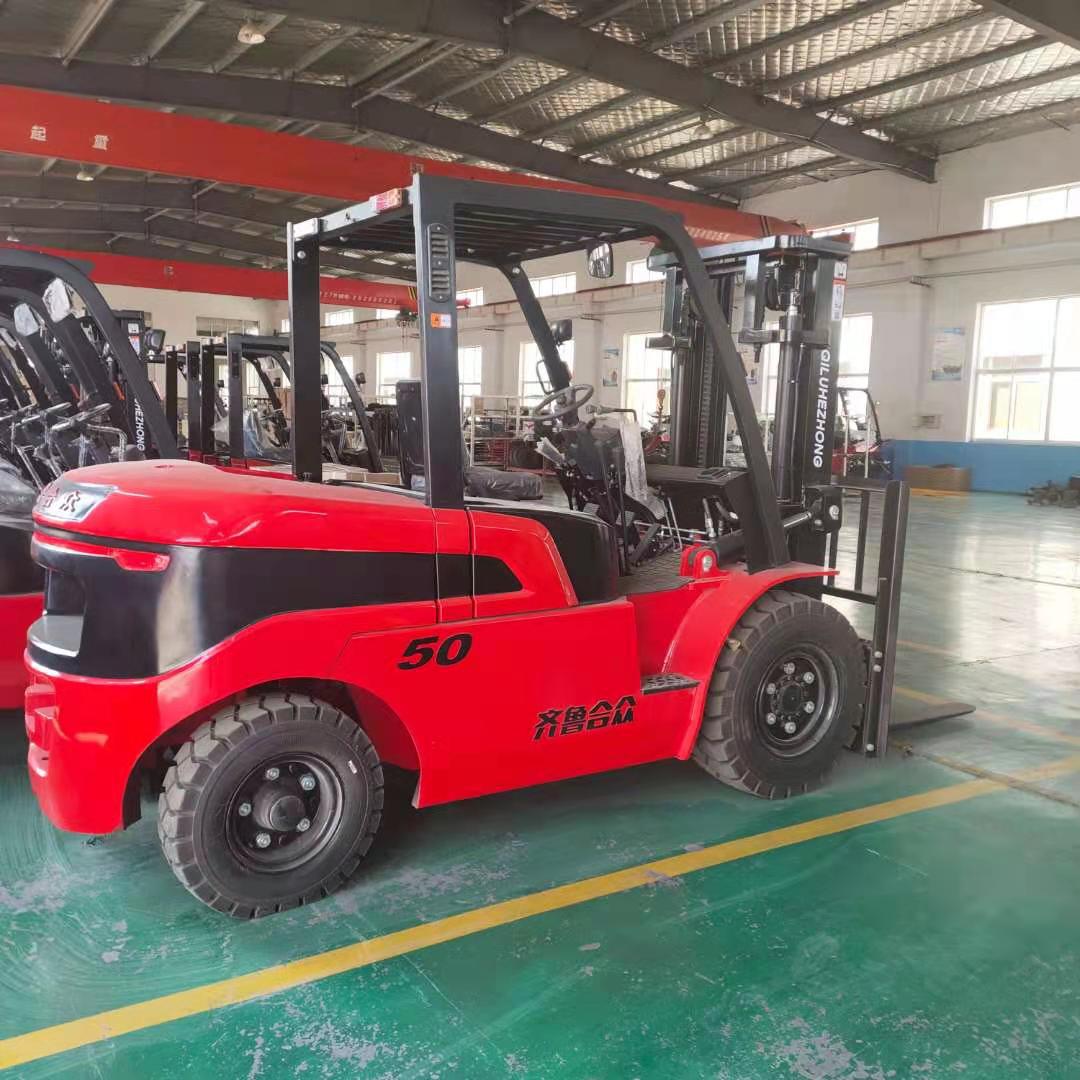 合众3吨四轮柴油叉车5吨10吨座驾式燃油叉车平衡重式内燃叉车