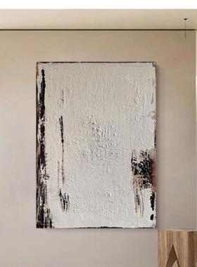 顺丰手绘计抽ZFO象油画极简装厅饰画设客师玄关简约肌理民宿挂画