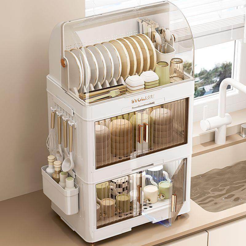 J5纳N厨房碗柜碗筷收盒家用餐具收纳置物BOU架碗碟盘沥水架多层塑,厨房/烹饪用具,碗架,淘宝优惠券,粉丝福利购,淘宝优惠卷