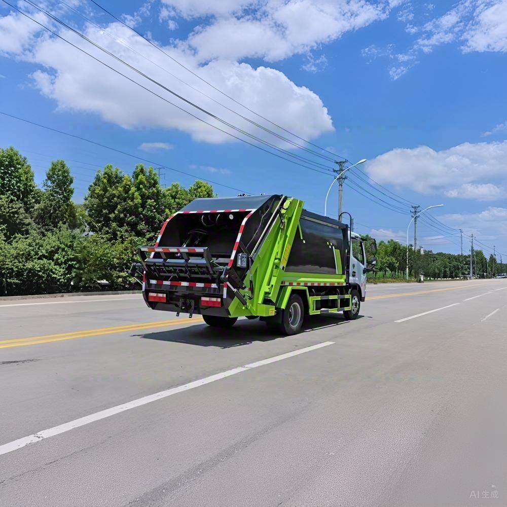 东风七方压缩垃圾车动力强市政小区公园景区投标招标项目 可出口