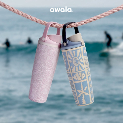 owala保冷吸管杯防漏水