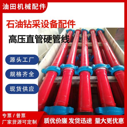 厂家加工 定制由壬式高压整体直管 石油加工 法兰式硬管线