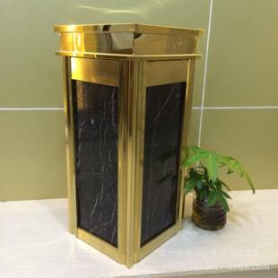 不锈钢立式大理石垃圾桶宾馆KTV走廊过道大烟灰桶商用大容量