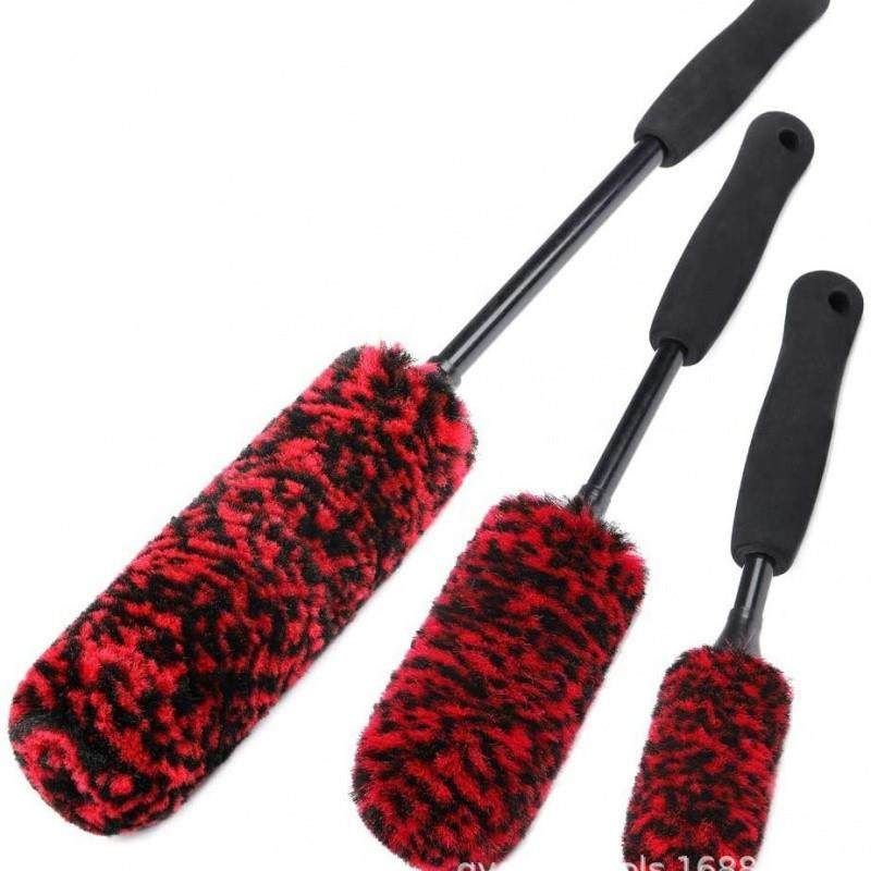 超细纤w维轮胎刷套组车内饰刷高186挡C汽车清洁刷洗车洗工具厂家