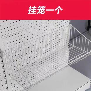 671口蓝便店挂笼超市斜货架玩具利展果示架加粗促销 品蔬置物架多