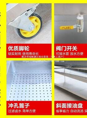 卤肉熟食分拣卤煮卤台菜不锈凉钢煮肉台64048沥水摊凉车现现捞漏