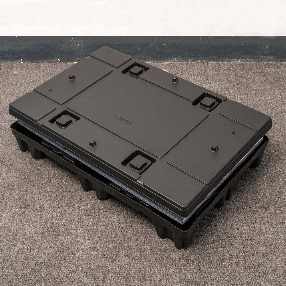 博轩21125008吹塑围板箱可折叠1塑蜂窝板围板绿箱色可料循环包装