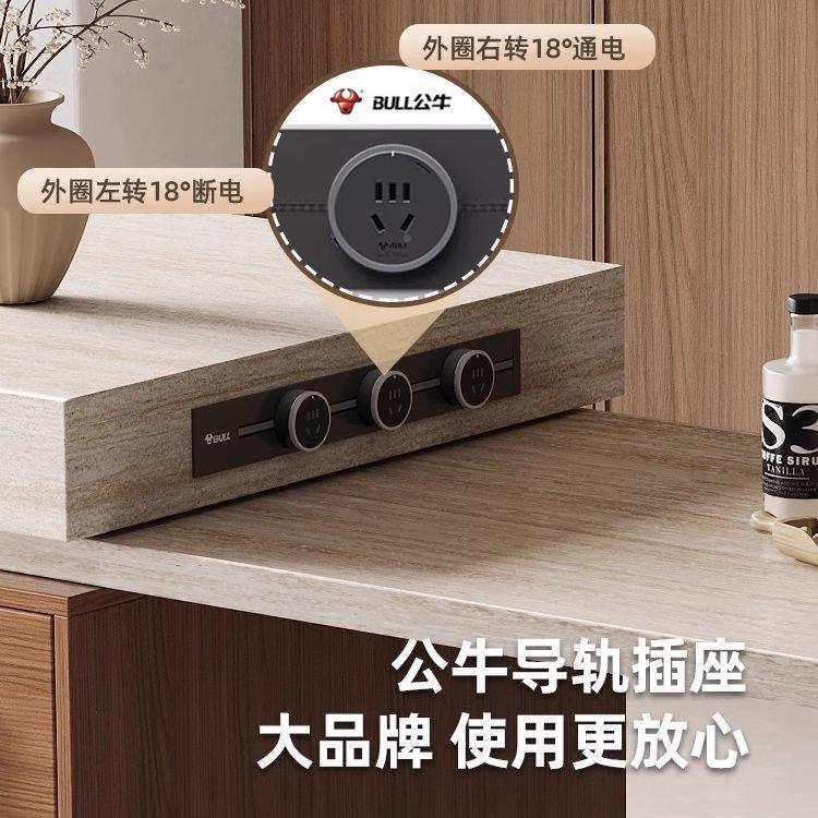 意式SWC岩板岛台户一体桌木纹小餐型伸用缩多功能大户型家中岛
